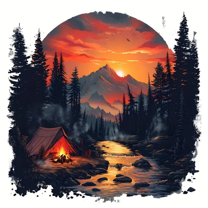 Sunset Mountain Camp – Wilderness Adventure Tee