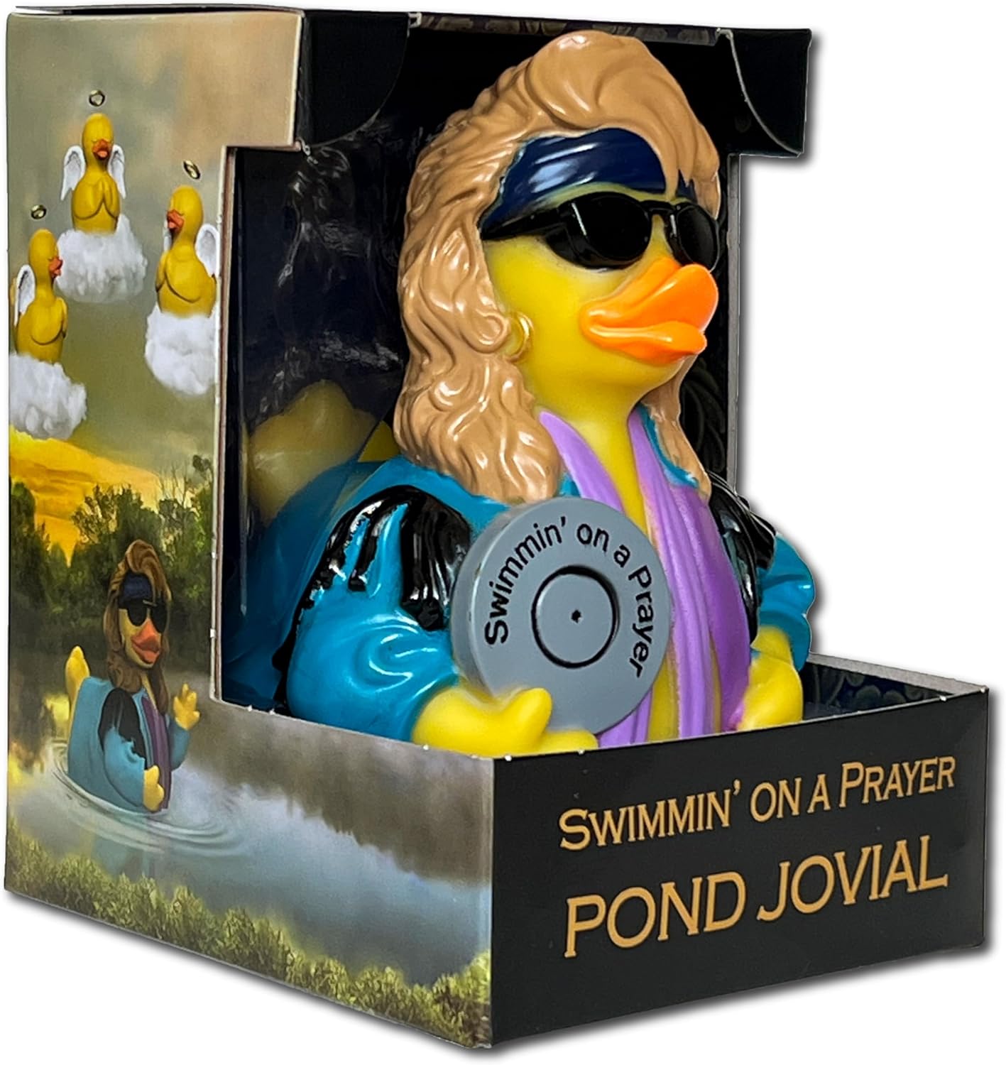 "Swimmin' on a Prayer" Pond Jovial Collectible Figurine - Unique and Whimsical