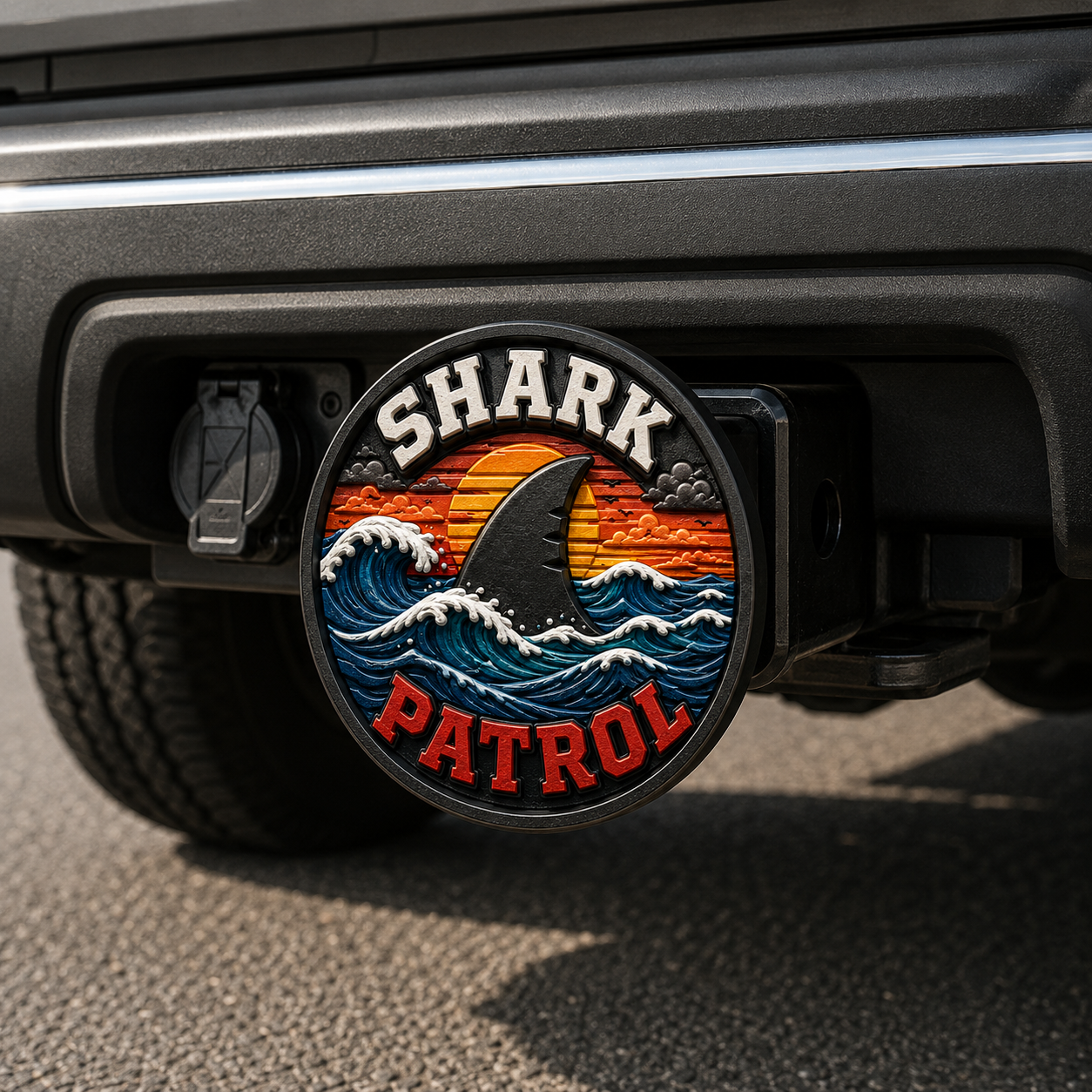 Shark Patrol Hitch Cover