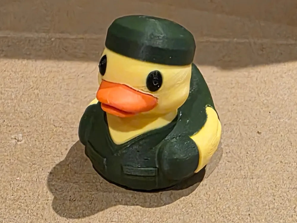 Army Medic Scrub Nurse Duck — 3D Printed Jeep Duck Dashboard Accessory