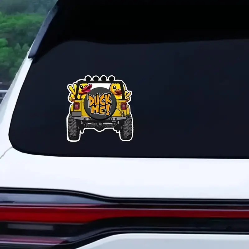 "Duck Me! Vinyl Decal - Quack-tastic Fun for Your Ride! 🦆🚙"