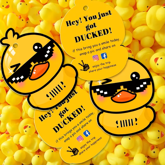 You Just Got Ducked!” Tag Set – 50 Pack