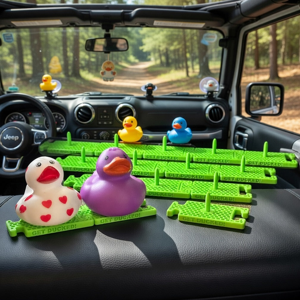 Jeep Dashboard Duck Display - Spike Mount + Spacer