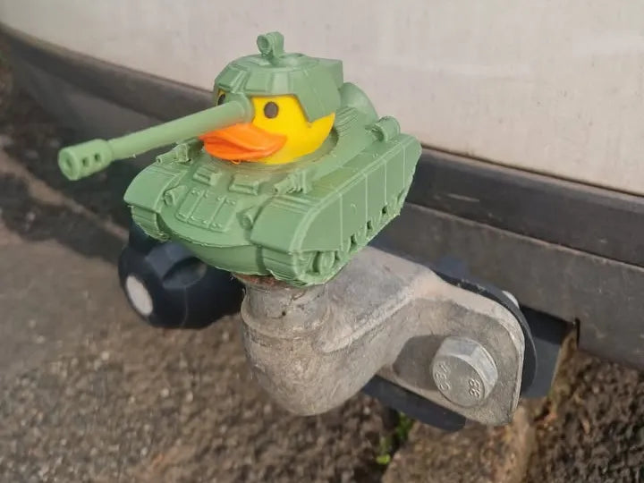 Tank Duck Hitch Ball Cover — 3D Printed Military Duck Jeep Accessory
