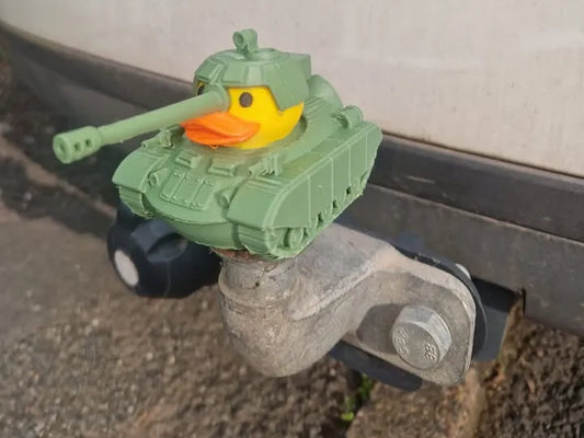 Tank Duck Hitch Ball Cover — 3D Printed Military Duck Jeep Accessory