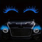 "Sparkle & Shine - Blue Reflective Eyelash Decals for Jeep Wrangler & Gladiator! 🌟👀"