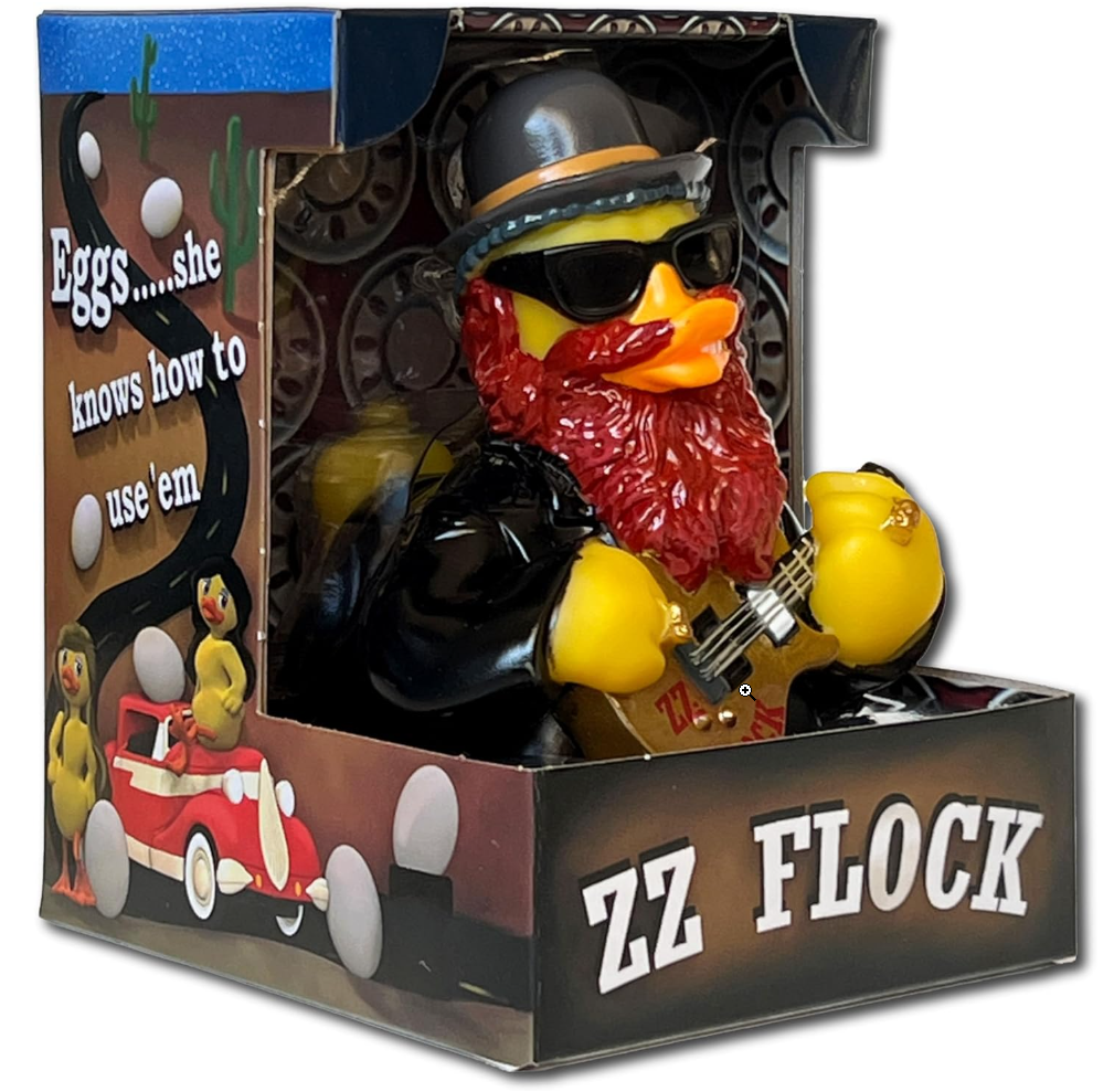 ZZ Flock Collectible Figurine - Rock Legend Duck
