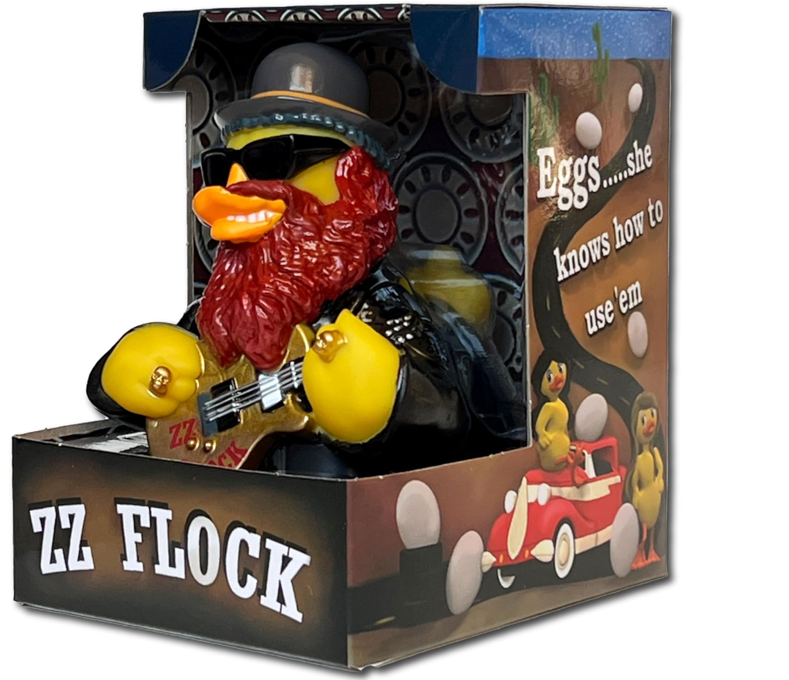 ZZ Flock Collectible Figurine - Rock Legend Duck