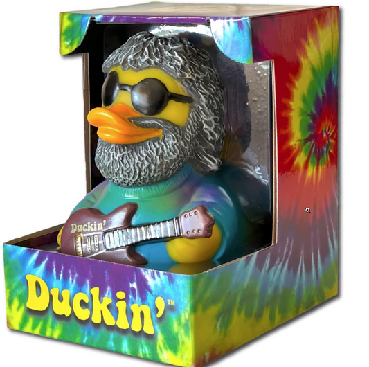 "Duckin'" Rock Star Rubber Duck Collectible - Groovy