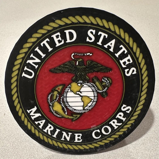 United States Marine Corps Hitch Cover – 3D Printed