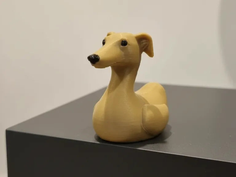 Yellow Greyhound figurine