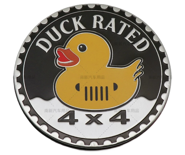 Duck Rated 4x4 Badge – A Shiny Spin on Trail Fun and Jeep Ducking Culture