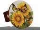 Sunflower & Butterfly Hitch Cover — 3D Printed Trailer Hitch Plug