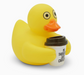 No Thoughts Just Caffeine Rubber Duck