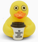 No Thoughts Just Caffeine Rubber Duck