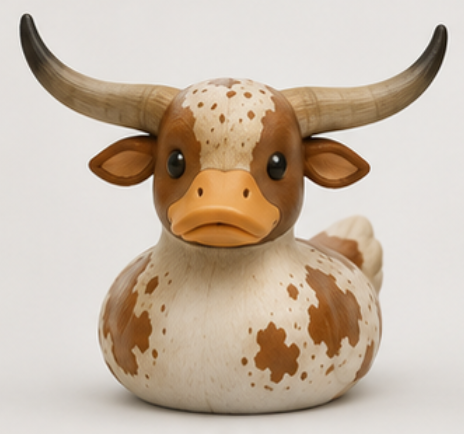 Longhorn Duck Rubber Duck