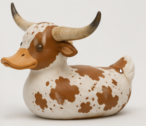 Longhorn Duck Rubber Duck