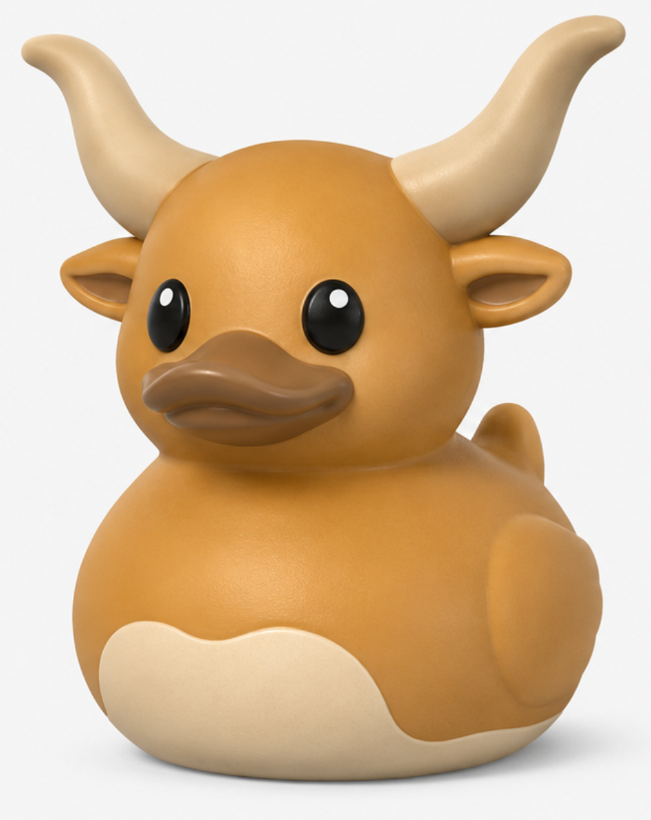 Bull Duck Rubber Duck