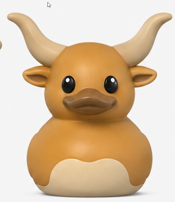 Bull Duck Rubber Duck