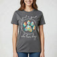 Just a Girl Who Loves Dogs – Colorful Paw Print Tee