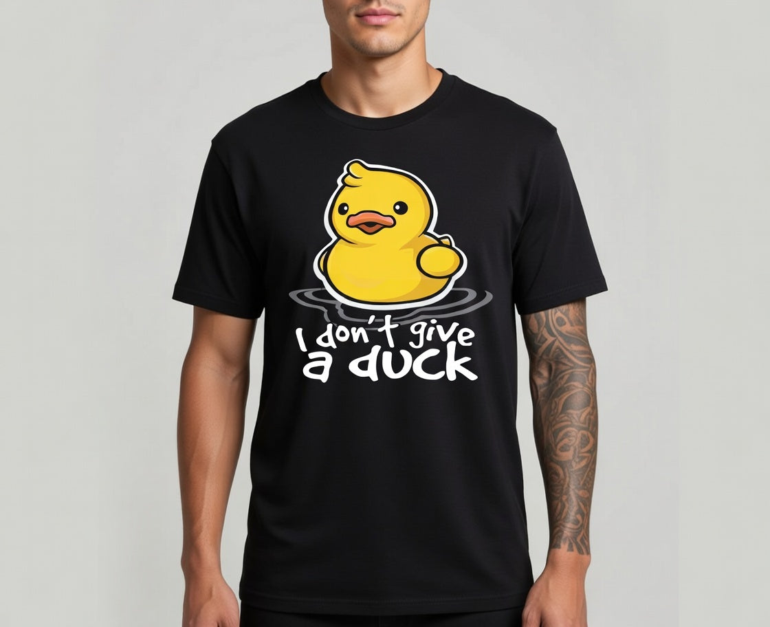 I Don’t Give a Duck – Funny Rubber Duck Attitude Tee