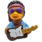 Purple Waves Rubber Duck Collectible - Groovy Rock 'n' Roll Icon!
