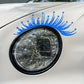 "Sparkle & Shine - Blue Reflective Eyelash Decals for Jeep Wrangler & Gladiator! 🌟👀"