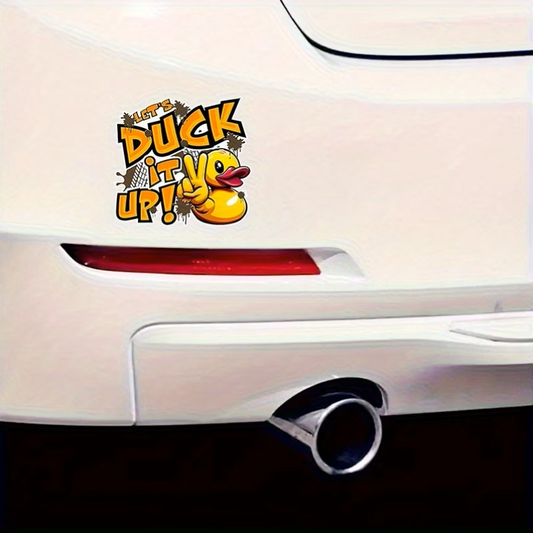 Let’s Duck It Up! Muddy Duck Sticker – 5.5 Inch