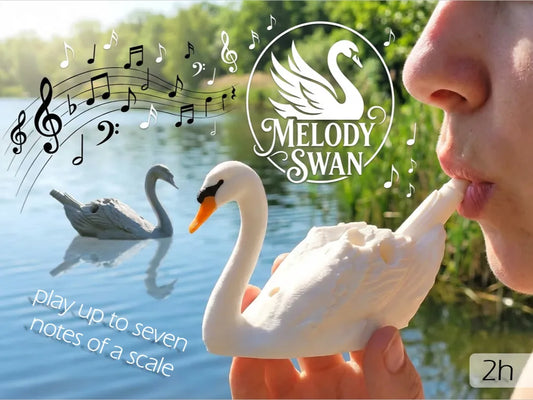 Melody Swan Ocarina Whistle — 3D Printed Swan Flute | Play 7 Notes