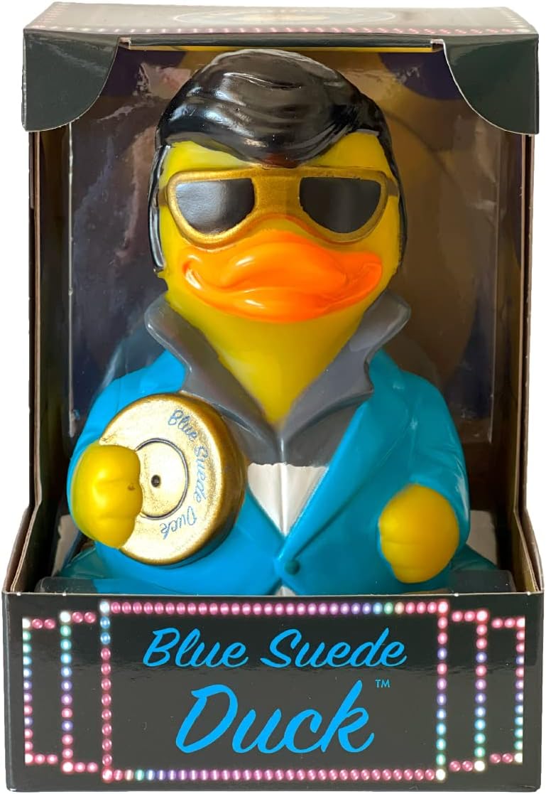 🎤 Blue Suede Duck™ Rubber Duck - Elvis-Inspired Jeep Ducking Fun! 🦆🚙