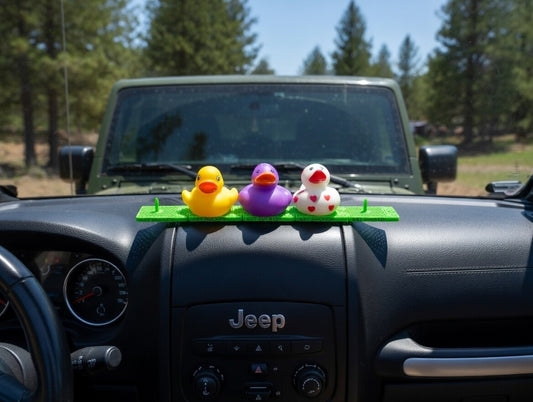 Jeep Dashboard Duck Display - Spike Mount + Spacer
