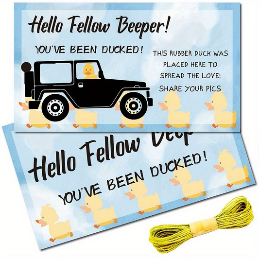You’ve Been Ducked!” Jeep Ducking Cards – 50 Pack