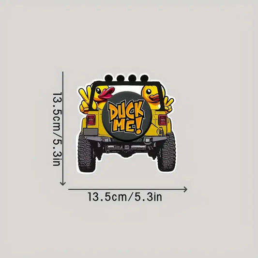 "Duck Me! Vinyl Decal - Quack-tastic Fun for Your Ride! 🦆🚙"
