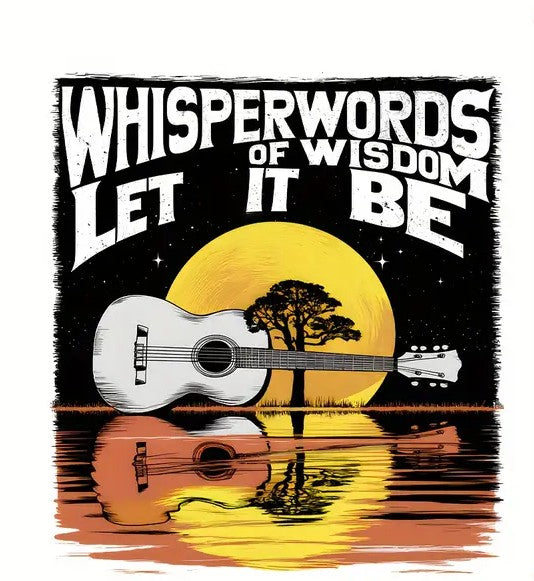 Whisper Words of Wisdom – Let It Be Moon Guitar Tee