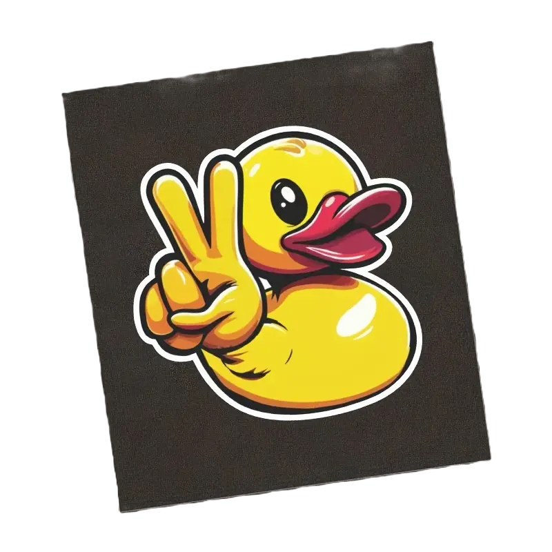 "Quack-tastic Rubber Duck Vinyl Sticker - Brighten Your Day! 🦆✨"
