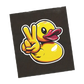 "Quack-tastic Rubber Duck Vinyl Sticker - Brighten Your Day! 🦆✨"
