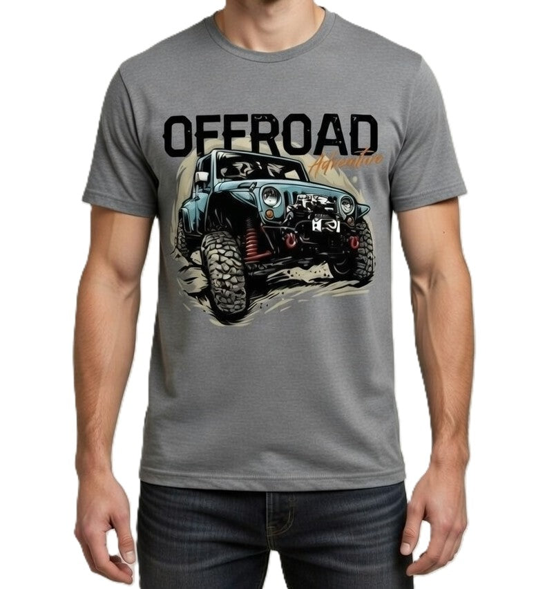 Offroad Adventure – Rugged Jeep Graphic Tee