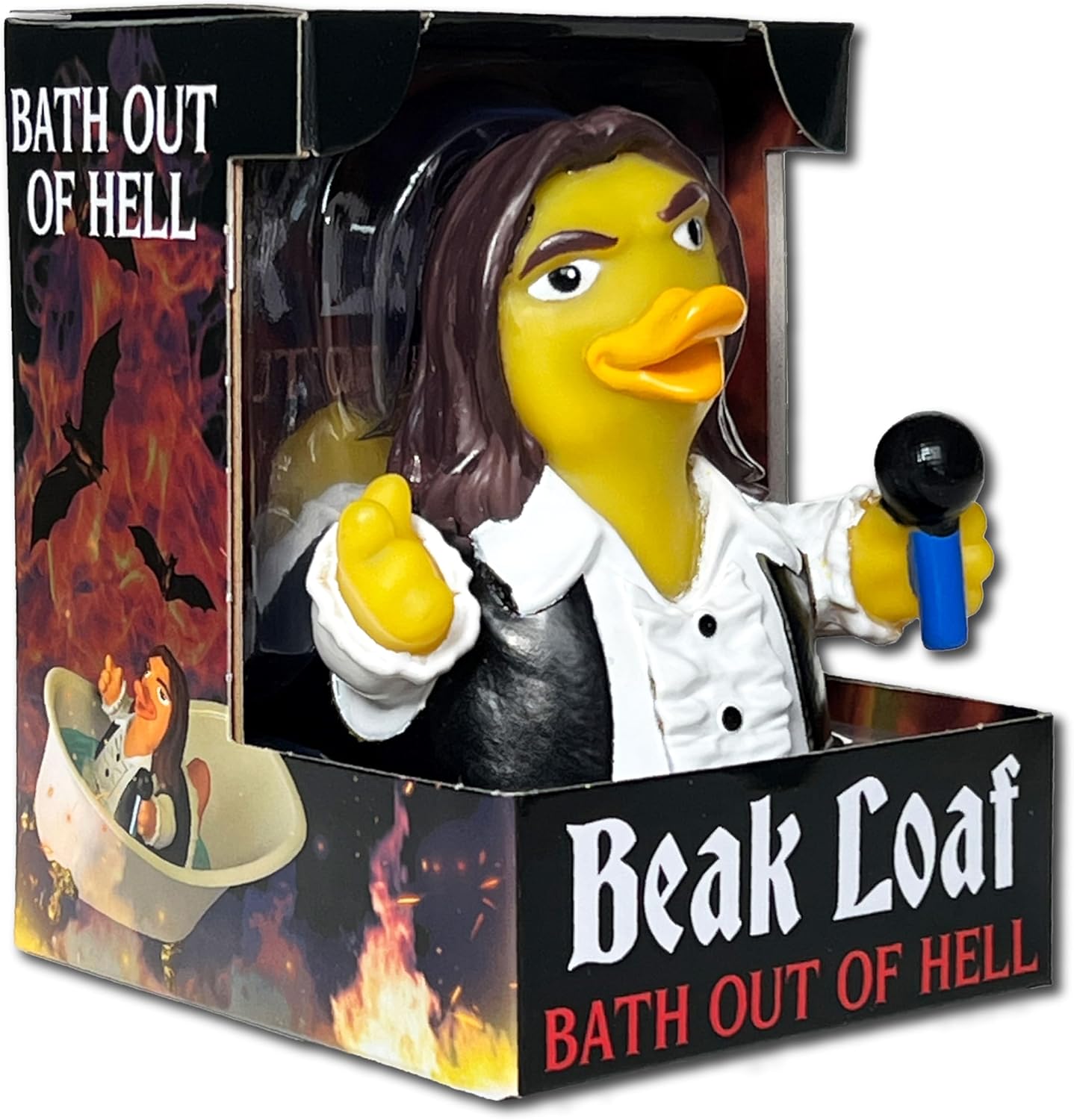 Beak Loaf "Bath Out of Hell" Rubber Duck CollectibleBeak Loaf "Bath Out of Hell" Rubber Duck Collectible