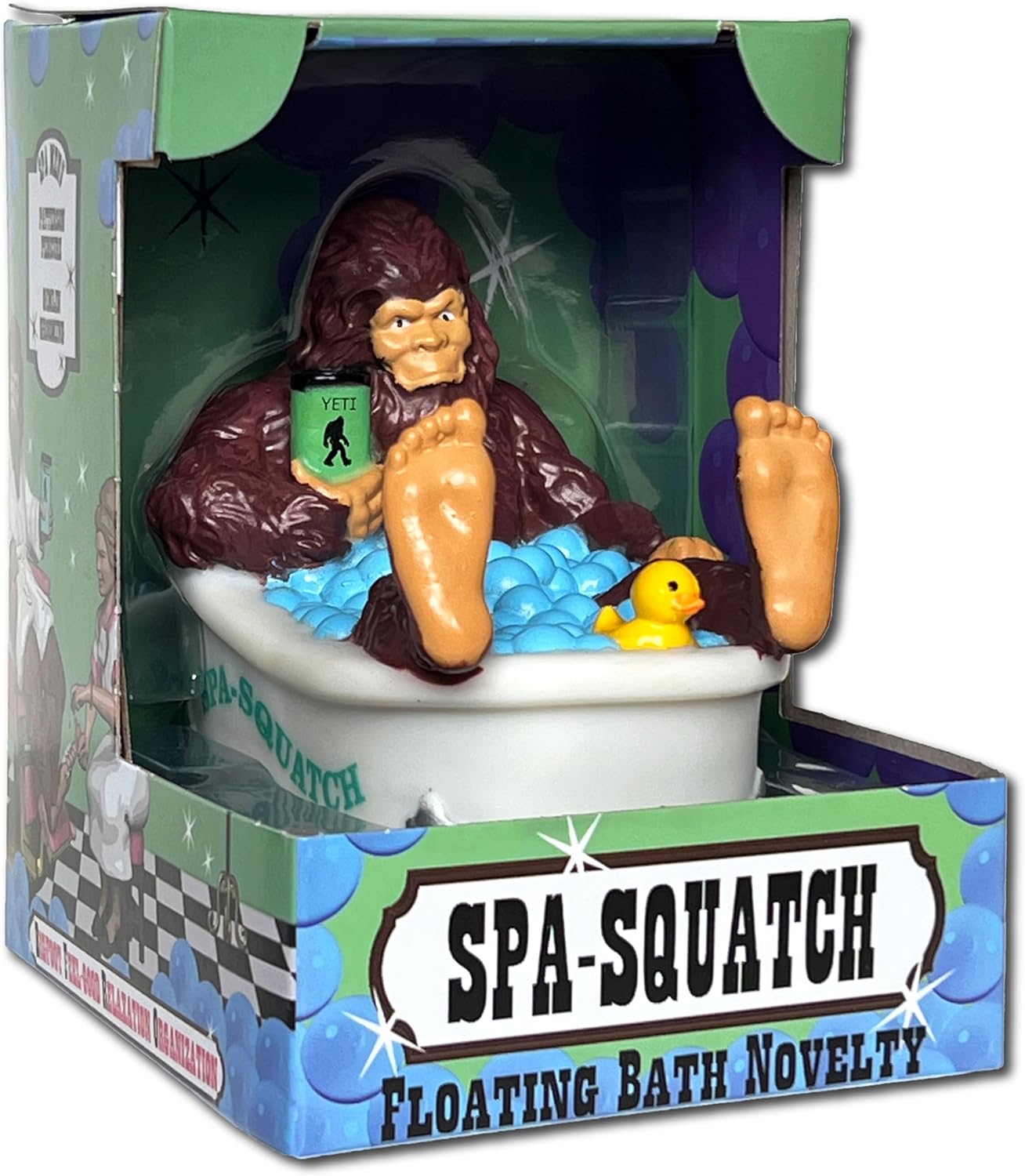 🛁 Spa-Squatch Rubber Duck – Relaxing Bigfoot Jeep Ducking Fun! 🦆🚙