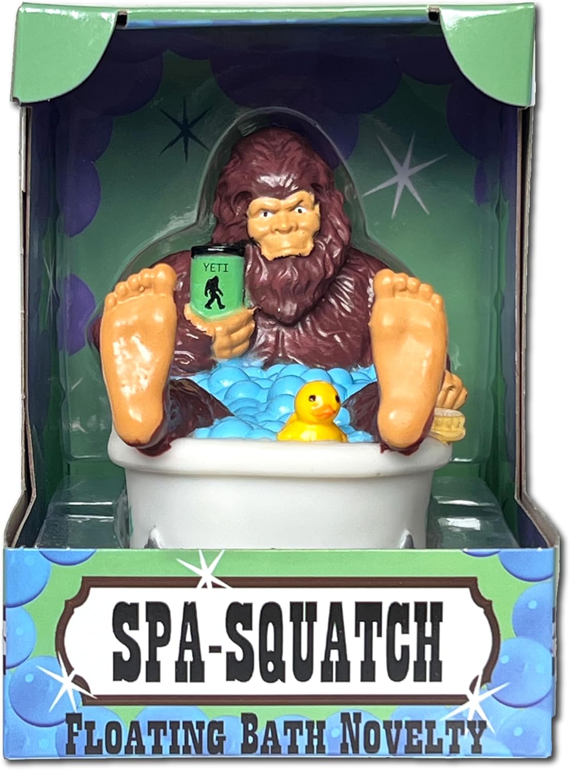 🛁 Spa-Squatch Rubber Duck – Relaxing Bigfoot Jeep Ducking Fun! 🦆🚙