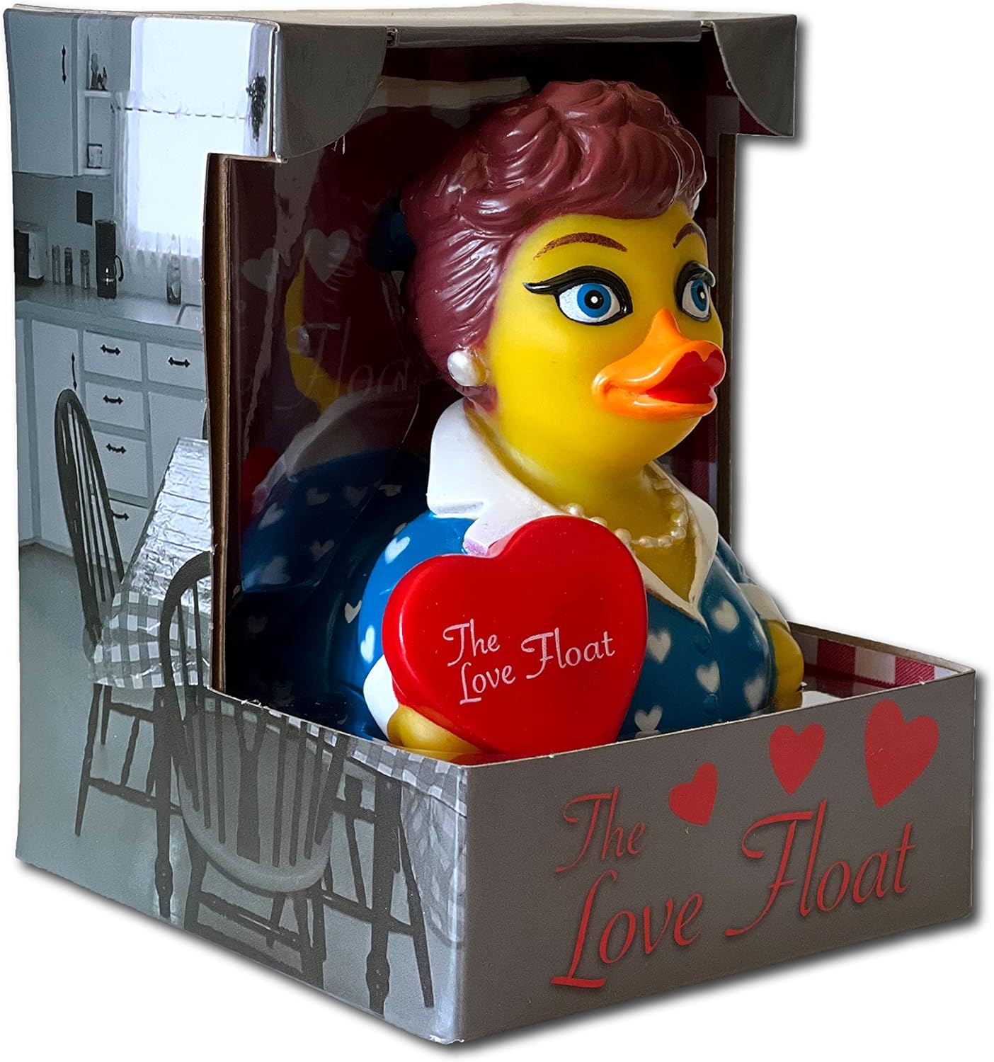 "The Love Float" Rubber Duck – Vintage-Inspired Collectible