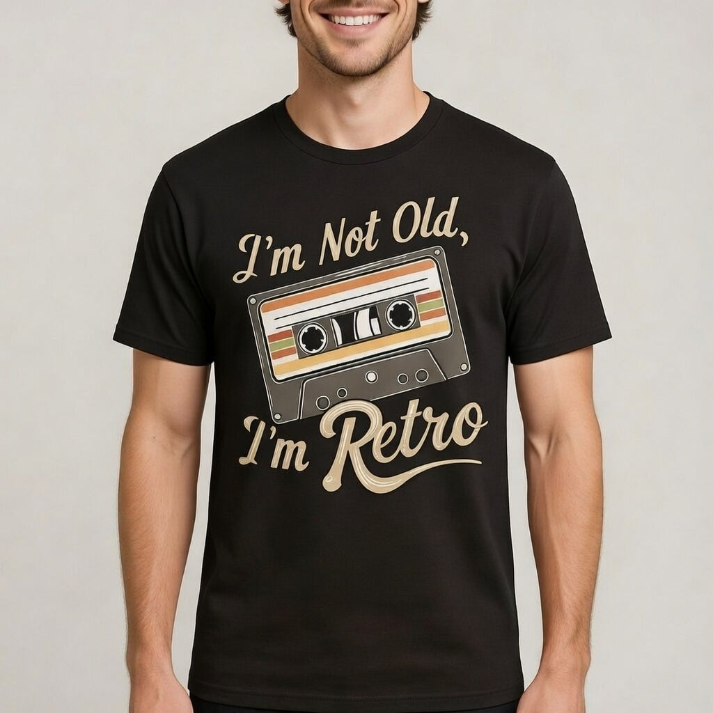 I’m Not Old, I’m Retro – Vintage Cassette Tape Tee