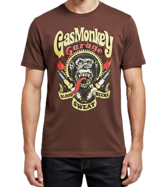 Gas Monkey Garage – Blood, Beers, Sweat Graphic Tee