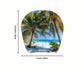 Tropical Beach Car Headrest Covers – Palm Tree Paradise