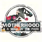 Motherhood Is a Walk in the Park – Floral Dino Mom Tee