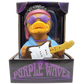 Purple Waves Rubber Duck Collectible - Groovy Rock 'n' Roll Icon!