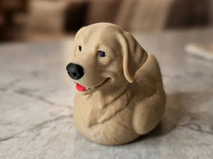 Boykin Spaniel figurine with a wavy coat