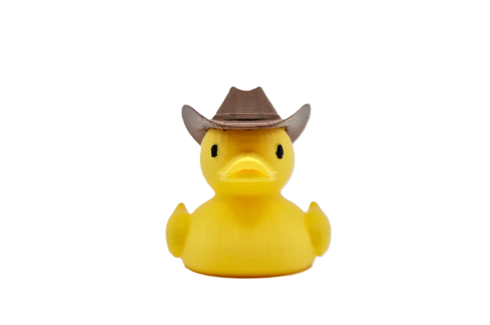 Printed Cowboy Duck – Western‑Style Rubber Duck Collectible