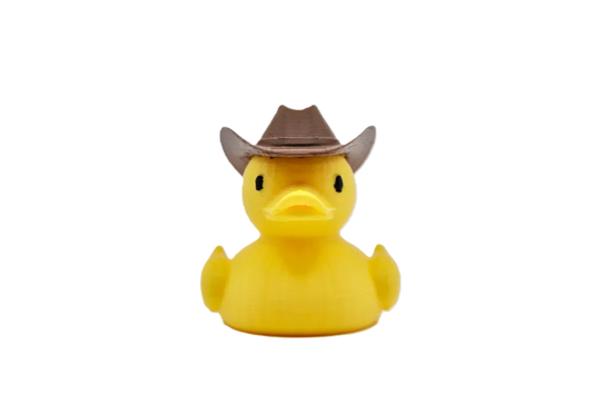 Printed Cowboy Duck – Western‑Style Rubber Duck Collectible