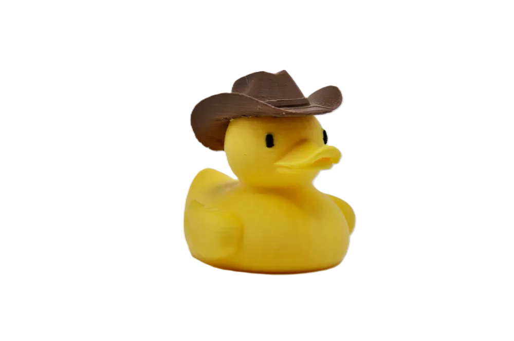 Printed Cowboy Duck – Western‑Style Rubber Duck Collectible